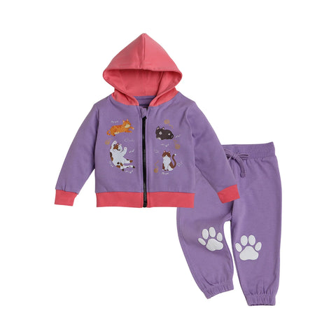 Forest Friends Hoodie & Paw Print Joggers