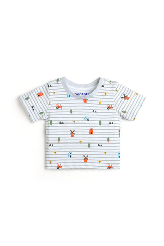 Little Routes Organic Cotton Tee–Jogger Set