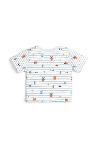 Little Routes Organic Cotton Tee–Jogger Set