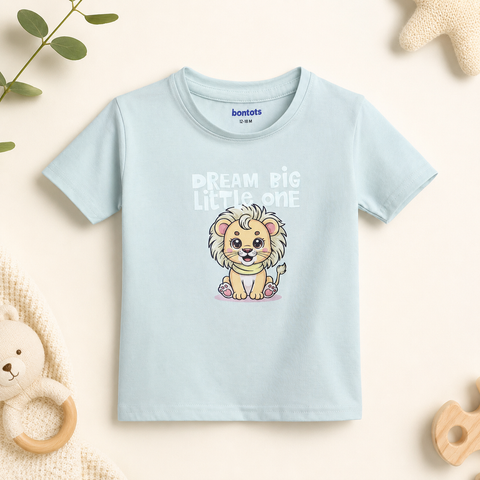 Mimo the Lion TShirt Pyjama Set Lyocell Cotton | Blue
