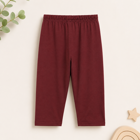 "bontots" Logo Co-ord Set Lyocell Cotton Blend | Maroon