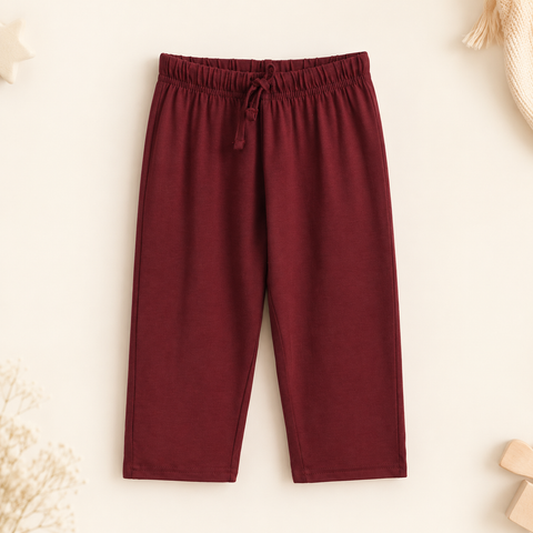 "bontots" Logo Co-ord Set Lyocell Cotton Blend | Maroon