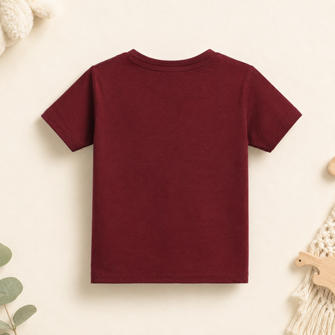 "bontots" Logo Co-ord Set Lyocell Cotton Blend | Maroon