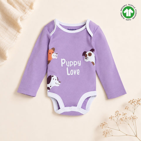 Organic Cotton Bodysuit (2pc Combo) Lavender and Rust Orange