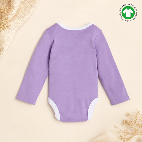 Organic Cotton Bodysuit (2pc Combo) Lavender and Rust Orange