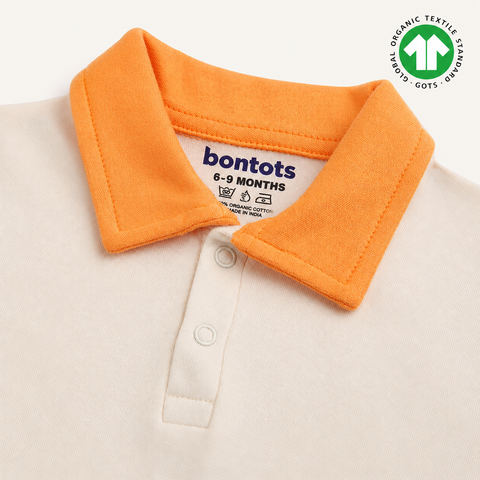 Baby Racer Elite Polo Romper – 100% Organic Cotton