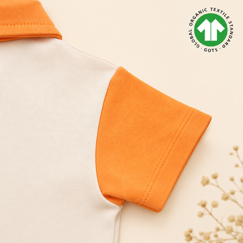Baby Racer Elite Polo Romper – 100% Organic Cotton