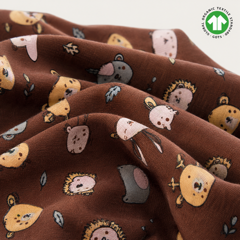 Organic Cotton Baby Jhabla with Cute Animal Print