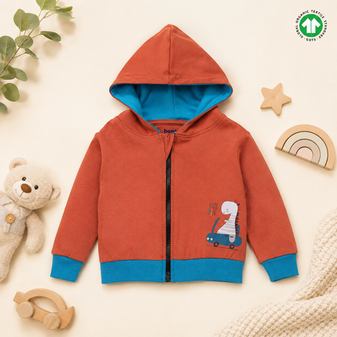 Organic Cotton Zipper Hoodie Jogger 2 Pcs Set