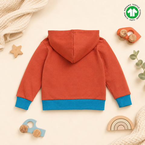 Organic Cotton Zipper Hoodie Jogger 2 Pcs Set