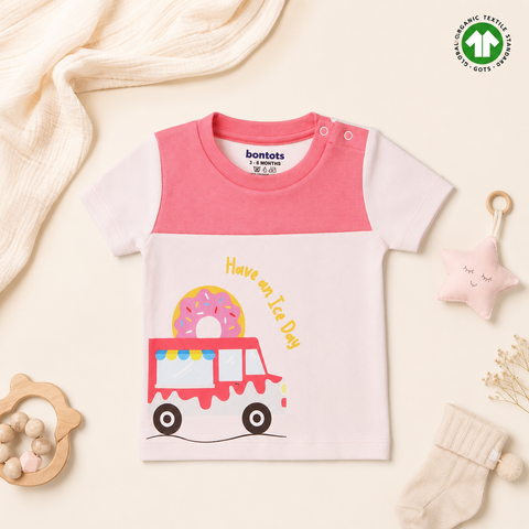 Organic Cotton Ice Cream Truck  T-Shirt & Shorts Co-Ord Set