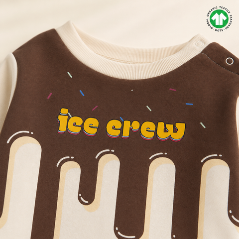 "Ice Crew" Organic Cotton Sweatshirt – Cozy, Fun & Perfect for Little Trendsetters