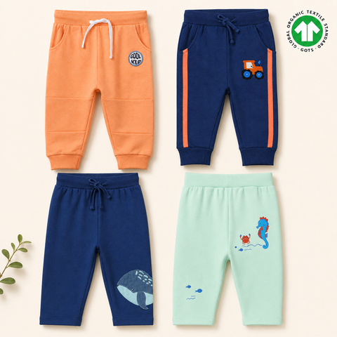 Play All Day Organic Cotton Joggers (Pack of 4)