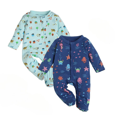 Snuggle Seas Organic Sleepsuit Duo (Pack of 2)
