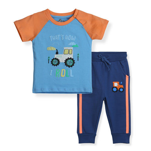 Roll & Roam Organic Cotton Tee–Jogger Set