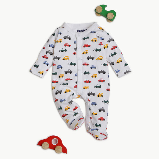 Tiny Cars  Sleepsuit