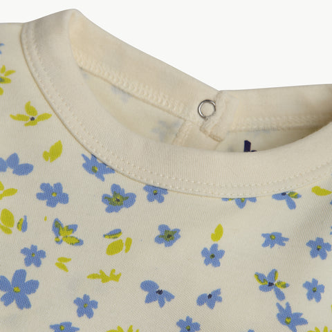 FLORAL RUFFLE FOOTIE