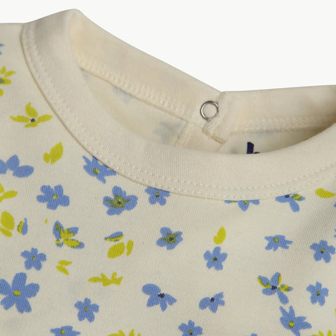 FLORAL RUFFLE FOOTIE