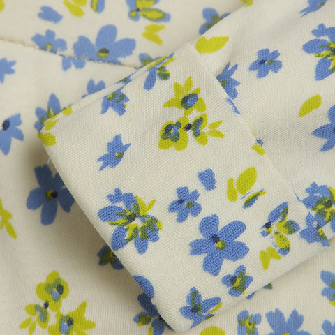 FLORAL RUFFLE FOOTIE