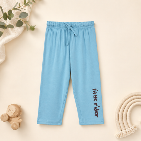 Kiki the Monkey Raglan Nightsuit Lyocell Cotton - Blue
