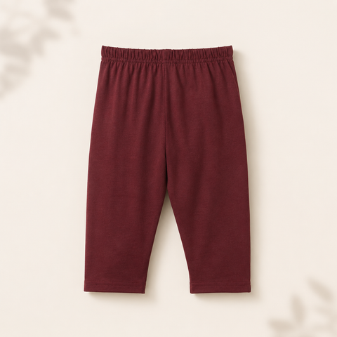 Poko Panda Raglan Nightsuit Lyocell Cotton | Maroon