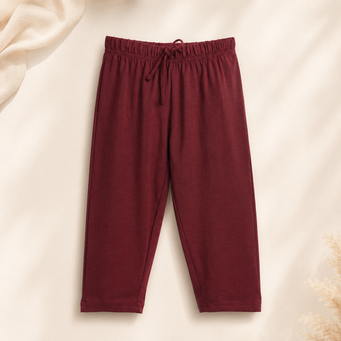 Poko Panda Raglan Nightsuit Lyocell Cotton | Maroon