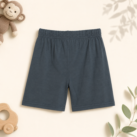 Kiki the Monkey Tshirt Shorts Set Lyocell Cotton Blend | Grey