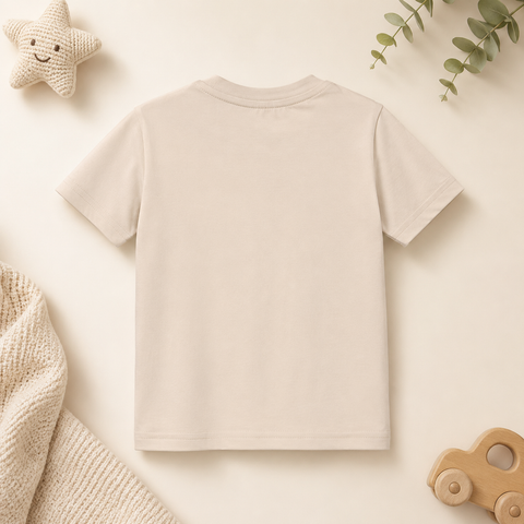 Poko the Panda Tshirt Shorts Set Lyocell Cotton Blend | Beige