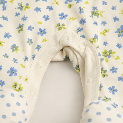 FLORAL RUFFLE FOOTIE