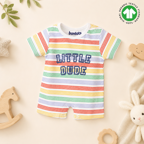 Cool Boys Organic Cotton Rompers (Pack of 3)