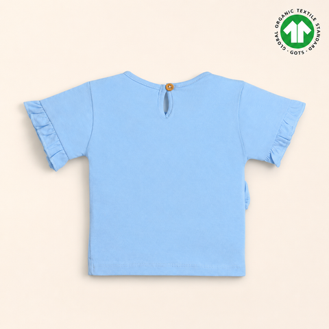 Organic Cotton Ruffle TShirt Shorts 2 Pcs Set