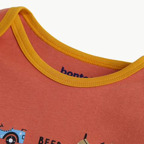 Organic Cotton Racing Car Theme Bodysuit & Jogger Set