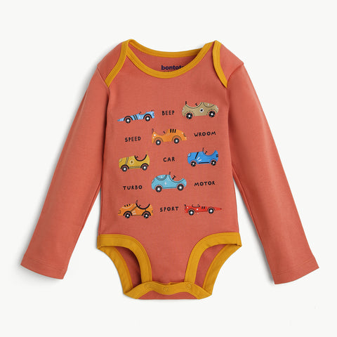 Organic Cotton Racing Car Theme Bodysuit & Jogger Set
