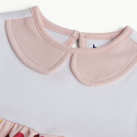 Baby Girls 100% Organic Cotton Printed Dress Premium Sleeveless Peter Pan Collar Summer Combo Pack