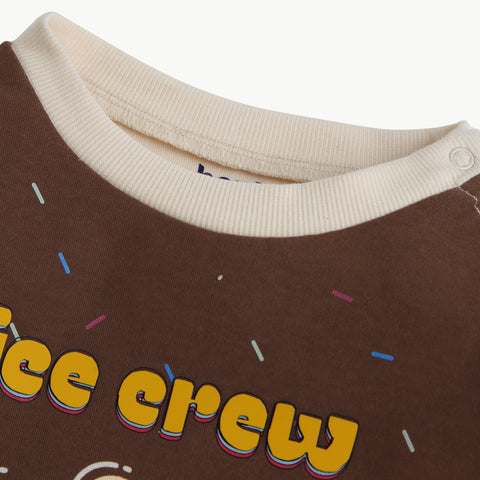 "Ice Crew" Organic Cotton Sweatshirt – Cozy, Fun & Perfect for Little Trendsetters