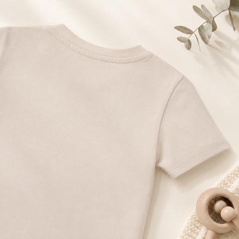 bontots logo Tshirt Lyocell Cotton Blend | Beige