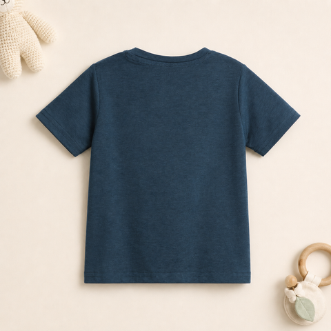 bontots Logo Tshirt Lyocell Cotton Blend | Blue