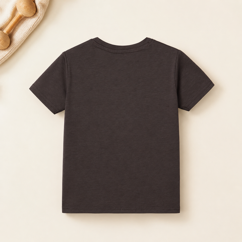 bontots Logo Tshirt Lyocell Cotton Blend | Brown