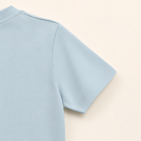 bontots Logo Tshirt Lyocell Cotton Blend | Light Blue