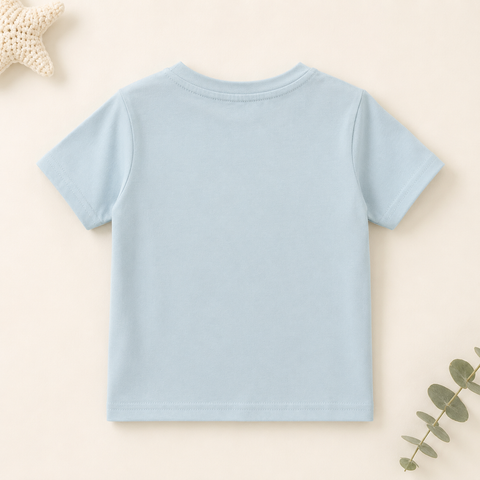 bontots Logo Tshirt Lyocell Cotton Blend | Light Blue