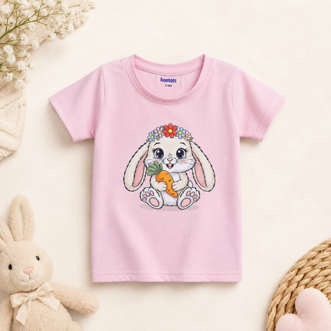 Bella the Bunny Tshirt Pyjama Set Lyocell Cotton Blend | Pink