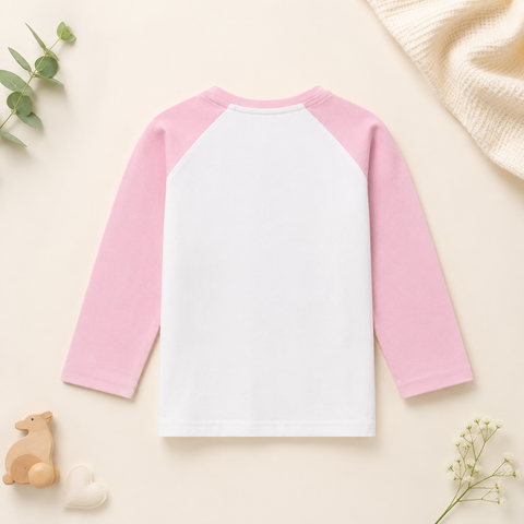 Bella the Bunny Raglan Nightsuit Lyocell Cotton | Pink