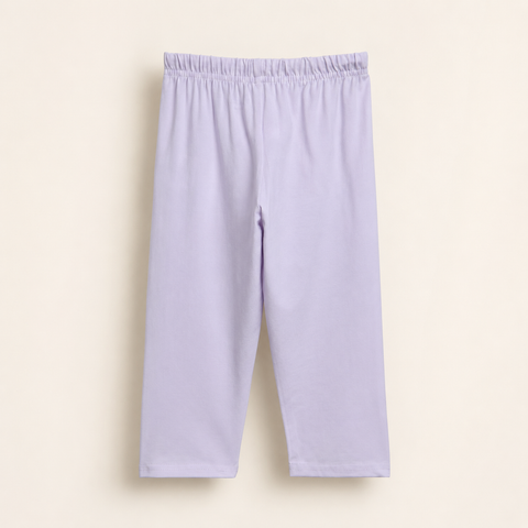 Luna the Unicorn Raglan Nightsuit Lyocell Cotton | Lavender