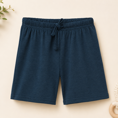 Poko the Panda Tshirt Shorts Set Lyocell Cotton Blend | Blue