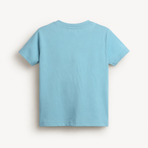 Poko the Panda Tshirt Shorts Set Lyocell Cotton Blend | Blue