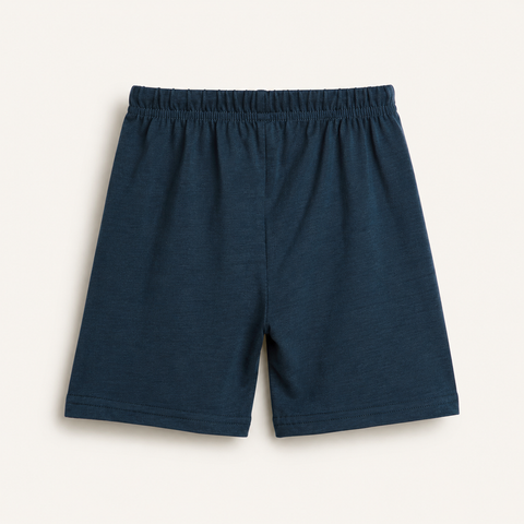 Poko the Panda Tshirt Shorts Set Lyocell Cotton Blend | Blue