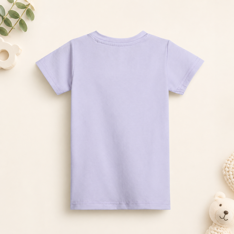 Mimo the Lion Tshirt Shorts Set Lyocell Cotton Blend | Lavender