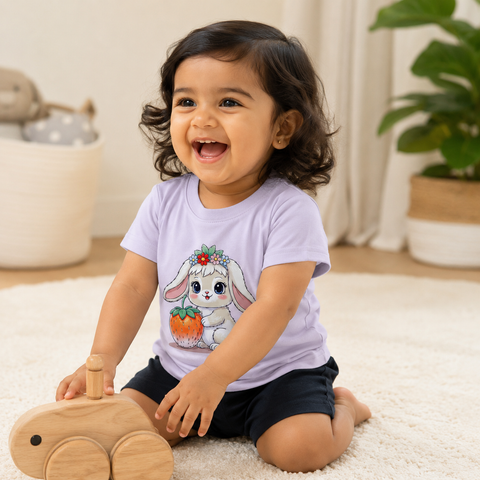 Mimo the Lion Tshirt Shorts Set Lyocell Cotton Blend | Lavender