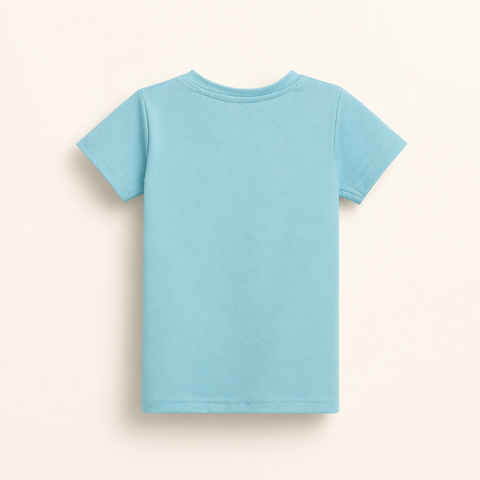 Coco the Teddy Tshirt Shorts Lyocell Cotton Blend | Blue