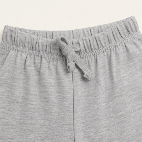 Gigi the Giraffe Tshirt Shorts Set Lyocell Cotton Blend | Melange Grey